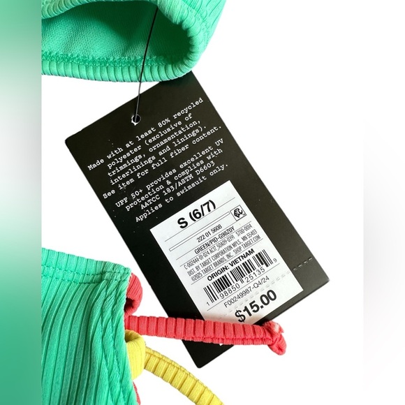 Art Class Girl’s Ribbed Solid Bikini Set - Picture 3 of 3